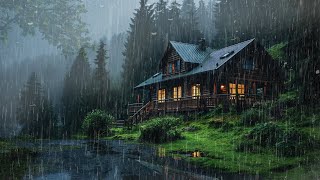 Best Heavy Rain And Thunder Sound For Sleep and Relaxation - Rain on Roof for Insomnia Relief, ASMR