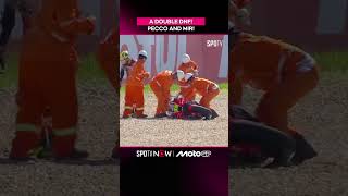 #MotoGP - Disaster strikes in Brazil 😱Double DNF for Pecco and Joan Mir after costly crashes!