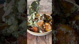Smashed Potato Salad! A proper BBQ side dish!