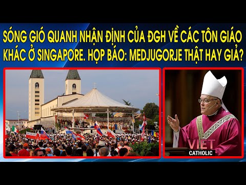 Sóng gió quanh nhận định của ĐGH về các tôn giáo khác ở Singapore. Họp báo: Medjugorje thật hay giả?