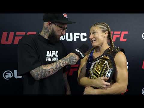 KAYLA HARRISON FIRST REACTION TO BECOMING UFC WOMENS BANTAMWEIGHT CHAMPION AT UFC 316