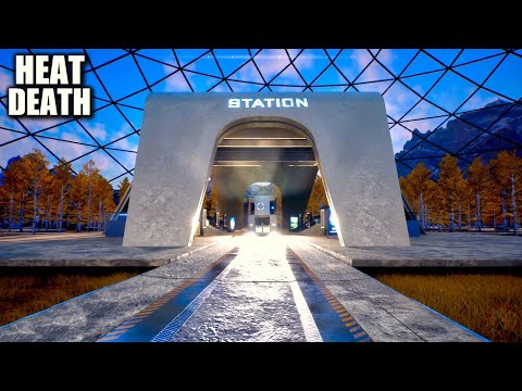 Dome City! Day 6 In This Survival Sci-Fi Crafting Building Game | Heat Death Survival Train