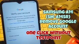 Samsung A14 (SM-A145R) All Bit, Remove Google Account, Bypass FRP. Latest Security! UnlockTool!