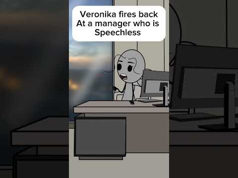 Veronika fires back at a manager who is speechless #memesdaily #funny #annimation #trending #comedy