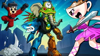 Robot Brainrots Attack! Defeat the Evil Robot Brainrots! 💥🤖 | Brainrot & Sprunki Animation