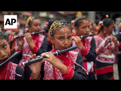 YouTube video thumbnail: Hindus Celebrate Janmashtami in Nepal, Marking the Birth of Lord Krishna