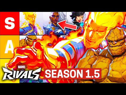 Marvel Rivals Season 1.5 Hero Tier List (Day One BEST Heroes!)