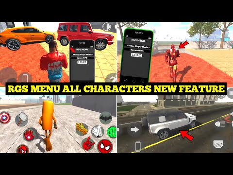 Indian Bike Driving 3D New RGS Menu All Characters Kaise Add Kare 🤯🔥| All Cheat Codes| Harsh in Game