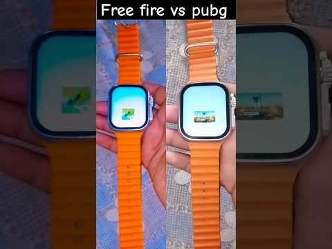 t 900 ultra smart watch on play free fire vs pubg