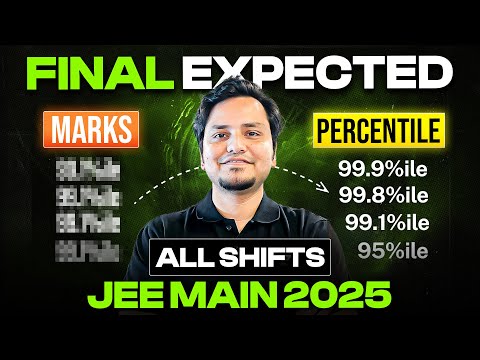 JEE Main 2025: Expected Marks vs Percentile | Complete Analysis of All Official Papers