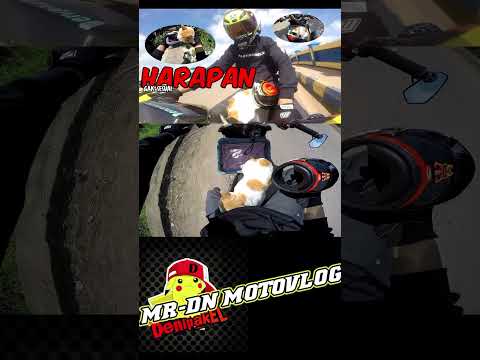 helmnya jatuh #agv #motovlog #denipakel