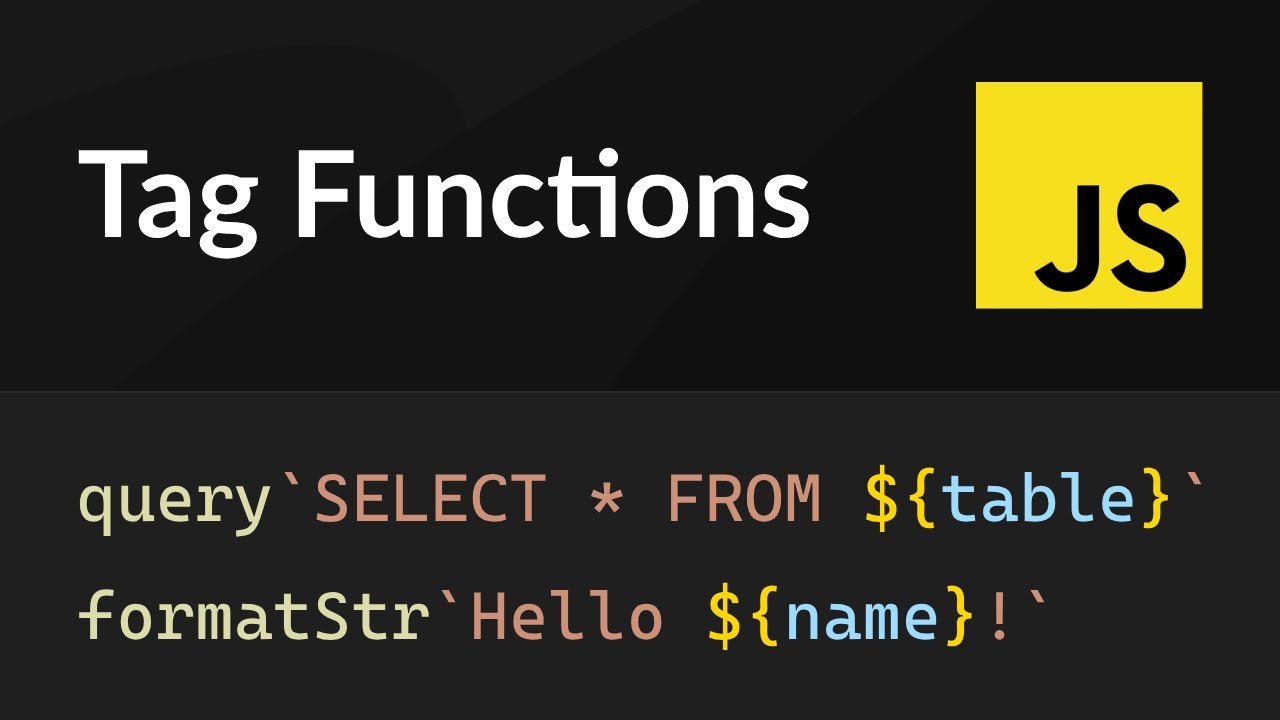 JavaScript Tag Functions video thumbnail
