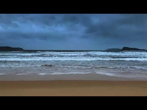 Stormy Ocean Sounds at the Beach | Rolling Thunder & Rain Sounds for Sleeping, Relaxing & Tinnitus