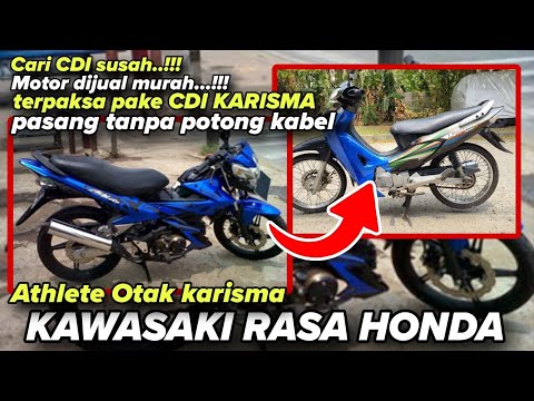 Cara ubah CDI kawasaki athlete pakai CDI karisma tarikan enteng stater jreng