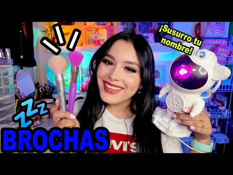 💤 ASMR para dormir o estudiar I Diciendo sus NOMBRES 😴 + BROCHAS en el micro 🤤I Ges ASMR