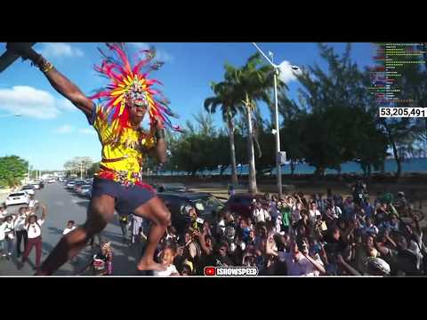 YouTube video thumbnail: Streaming Sensation iShowSpeed Brings Global Spotlight to Barbados