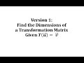 Understanding Linear Transformations and Matrices