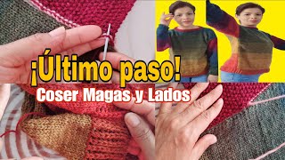 ¡Último paso! Cómo coser Mangas y Latérales  de un Suéter | Tutorial Final
