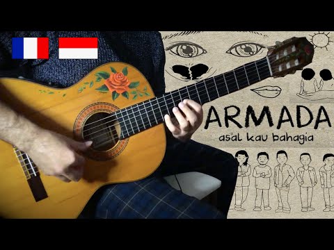 『Asal Kau Bahagia』(Armada) meets french flamenco gypsy guitarist | fingerstyle foreign cover gitar