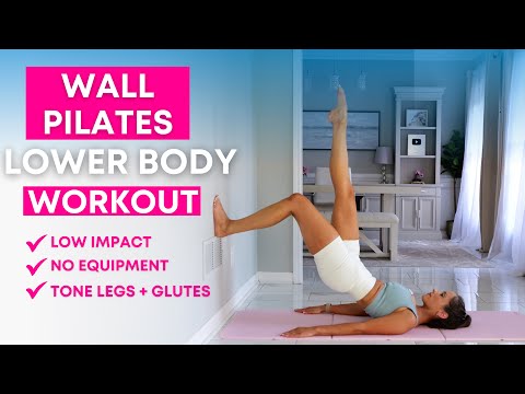 Wall Pilates Workout | Pilates Glute Workout | NO Equipment | Beginner Friendly