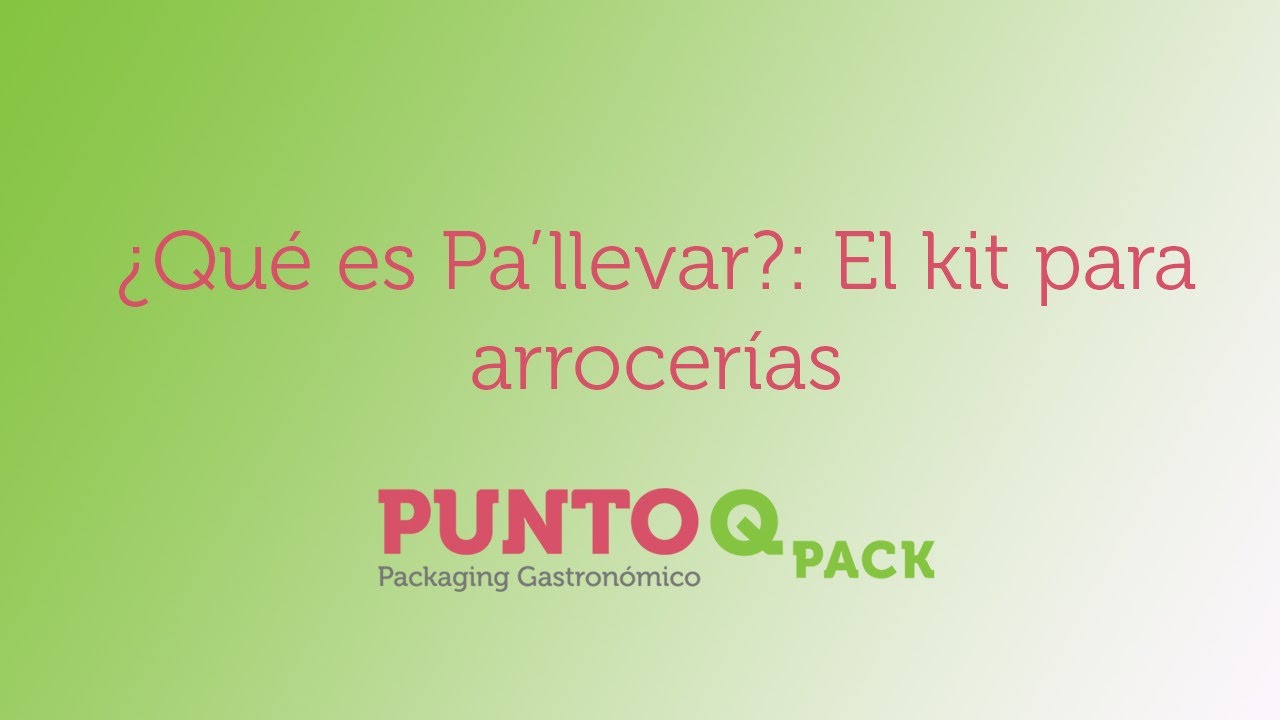 Video Cajas para Paella de PuntoQpack