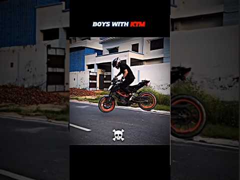 GIRLS WITH KTM vs BOYS WITH KTM #bikeriding #stunt #shortsfeed #shortsvideo