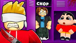 ROBLOX CHOP AND FROSTY PLAY BLIND HIDE AND SEEK CHALLENGE IN DARK