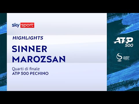 Sinner-Marozsan: gli highlights | ATP 500 Pechino