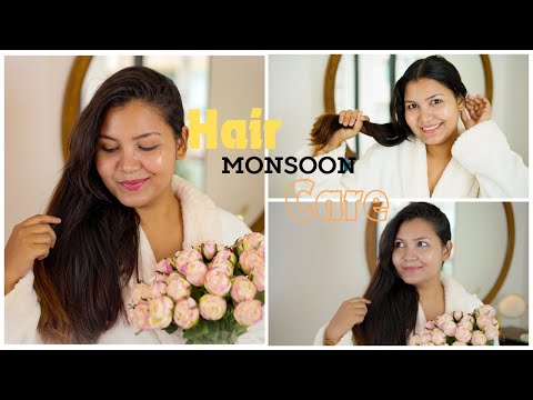 No more frizzy and dry hair/my monsoon hair care routine