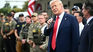 Trump Visits DC Troops, Promises City Will Be “Maxed Out in Beauty”