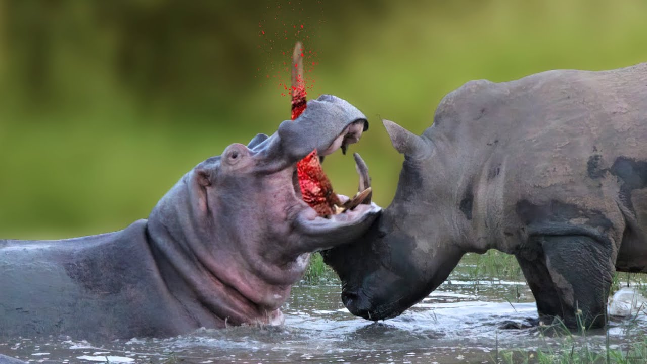 Even Hippos Are Afraid Of This Aggressive Animal