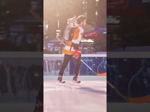 Watch This Fluffy Corgi Make NHL History! #shorts #icehockey