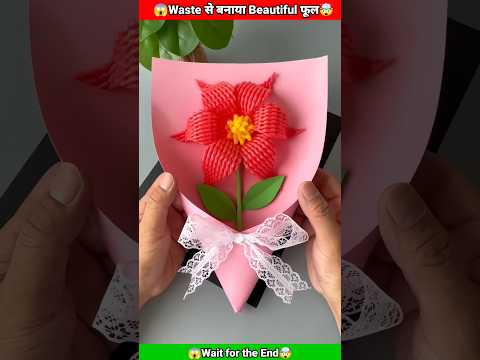 DIY Paper Flower easy & cute #diycraft #youtubepartner #miniplant #miniature #easydiy #plant #shorts