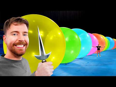 How Many Giant Balloons Stop MrBeast?