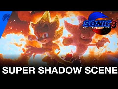 SONIC THE HEDGEHOG 3 (2024) | SUPER SHADOW SCENE | Epic Fight Scene