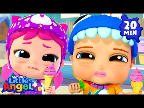 Oops! Ice Cream Season Fail! 🍦😅 | Fun Sing Along Songs by @LittleAngel Playtime