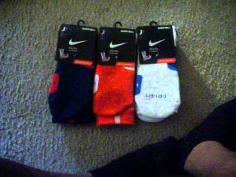 new nike elite socks and basketball shoes pickups