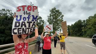 Data center protesters unite against two controversial projects in southeast Michigan