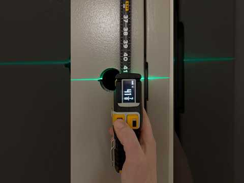 Don’t guess, laser align with the T1 digital tape measure