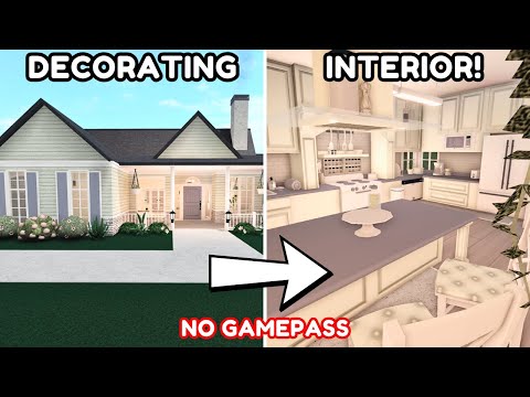 Decorating My Realistic Summer NO GAMEPASS House in Bloxburg! *W/ VOICE*