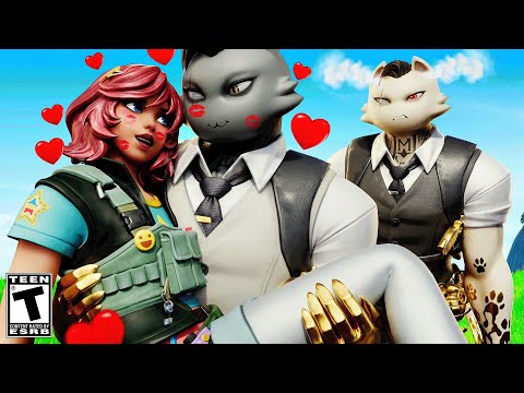 Undercover Skye makes Meowdas JEALOUS - Did she KISS his Brother.. Fortnite