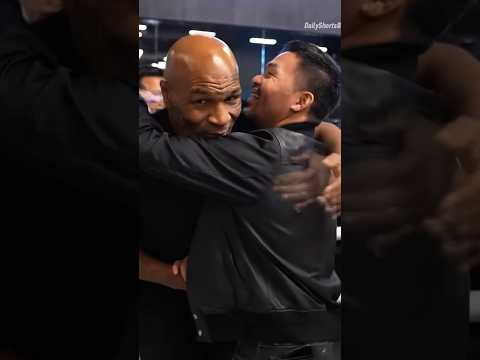 Iron Mike and Manny Pacquiao #boxing #mannypacquiao #miketyson