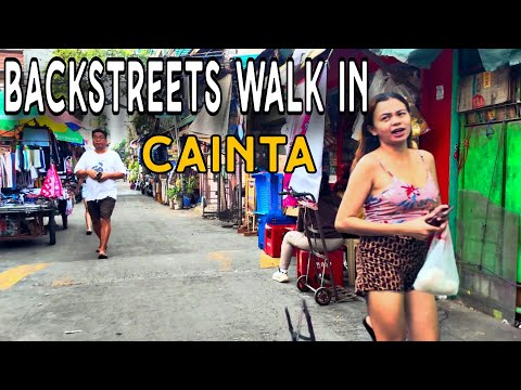 A Backstreets Walk in Cainta Rizal, Philippines 4K HDR