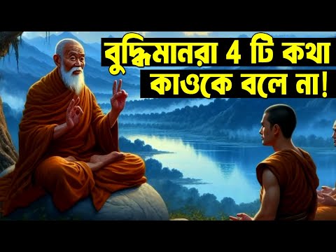 বুদ্ধিমান মানুষ এই 4 টি কথা কউকে বলে না ! Best Buddhist Motivational Story ! Life Changing Secret