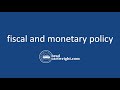 Impact of Fiscal and Monetary Policy on Aggregate Demand