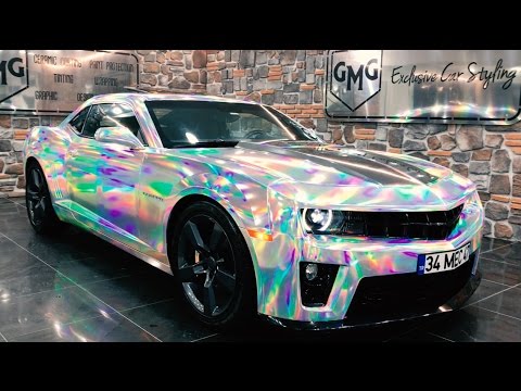 TÜRKİYE'DE İLK HOLOGRAM KAPLAMA UYGULAMASI (Camaro RS) GMG Garage Car Wrapping
