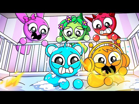 Incredibox Sprunki Animation // SPRUNKI BABIES but they're ELEMENTAL?! Cartoon Animation