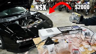 激安NSX...大切な部品が取り外されているので...他の車種のものを取り付けてみます。
