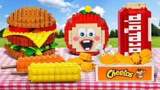 ASMR MUKBANG Time for a picnic! Cheetos, Korean Noodles, Corndog,   1 HOUR Lego