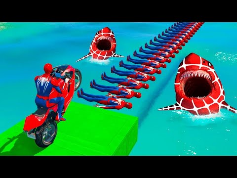 الرجل العنكبوت انقاذ باتمان Spider-Man Rescue batman vs iron man vs venom funny Game GTA 5 superhero